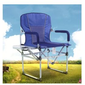 Camping Chair - Folding Camping Chair with Side Table, Outdoor Portable Director Chair, Portable Fishing Chair, Summer Beach Chair with Handle