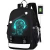 Luminous Backpack Noctilucent School Bags Daypack USB chargeing Port Laptop Bag