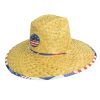 Kenny Americana Trim Straw Lifeguard Hat