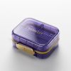 Medicine Pill Organizer Mini Travel Size Pill Container Purple Small Pill Box