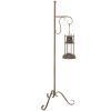 DecMode 16"W, 54"H Metal Rustic Lantern, Rust, 1-Piece