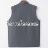 Chinese Style Autumn Winter Cotton Waistcoat Vest Men's Tang Costume Vest Outerwear Sleeveless Jacket; Grey