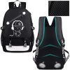 Luminous Backpack Noctilucent School Bags Daypack USB chargeing Port Laptop Bag