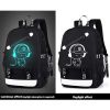 Luminous Backpack Noctilucent School Bags Daypack USB chargeing Port Laptop Bag