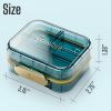 Blue Medicine Pill Organizer Travel Cute Pill Container Small Pill Box for Purse Compact Travel Size Plastic