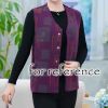 Purple Checker Waistcoat Womens Spring Autumn Thin Sleeveless Jacket Cloth Waistcoat Vest Tank Top Outerwear Innerwear