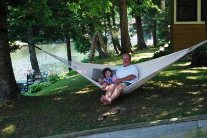 Brazilian Style Double Hammock (Color: Hot Colors)