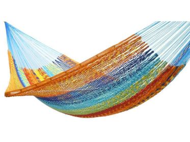 Mayan Hammock - XL Family-sized Thick Cord (Color: Hot Colors)