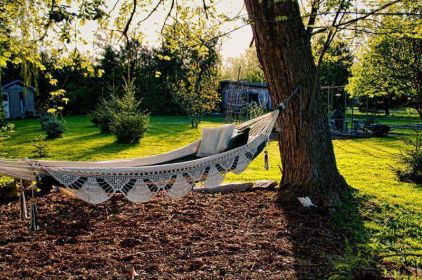 Nicaraguan Hammock - Deluxe (Color: blue-white-green-stripes)