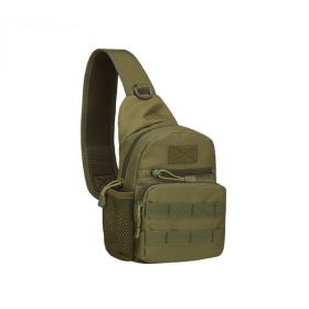 Tactical Shoulder Bag; Molle Hiking Backpack For Hunting Camping Fishing; Trekker Bag (Color: army green)