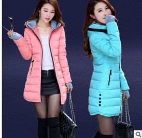 11 Colors Winter Women Fashion Ultra Light Down Jacket Duck Down Hooded Jackets Warm Slim Coat Female Solid Outwear Clothing (Color: peacock blue)