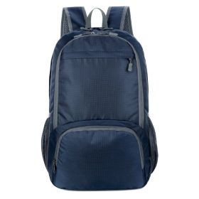 Foldable Lightweight Waterproof Backpack Travel Hiking Daypack (Type: Sports Bag, Color: dark blue)