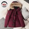 Women's Long Down Coat Parka Jacket