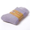 5 Pairs Winter Warm Women Socks Wool Male Men Socks Super Thicker Solid Socks Merino Wool Socks Against Cold Snow Terry Socks