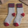 5 Pairs Thick Terry Wool Socks Women for Autumn and Winter with Striped Dotted Yarn Warm Christmas Socks