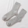 5 Pairs Socks Men Super Thicker Solid Sock Merino Wool Rabbit Socks Against Cold Snow Russia Winter Warm Funny Happy Male Sock