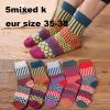 10PCS=5Pairs Autumn Winter New Men Thicken Warm Harajuku Retro Fashion Casual Wool High Quality Cotton Socks Wholesale Snow Sock