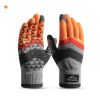 Winter Knit Gloves Men Women Fashion Warm Fleece Cycling Personality Windproof Triangular Non-Slip Touchscreen Wool Gloves