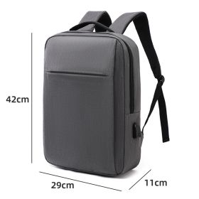 Men 15.6 Inch Laptop Backpacks Business Travel Waterproof Shoulder Bag For Teenager Light Large Capacity School Backpack (Color: T9029 Grey, Ships From: China)