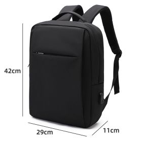 Men 15.6 Inch Laptop Backpacks Business Travel Waterproof Shoulder Bag For Teenager Light Large Capacity School Backpack (Color: T9029 Black, Ships From: China)