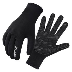 Cold Anti-slip and Wear-resistant Diving Gloves for Winter Water Activities (Color: Black)