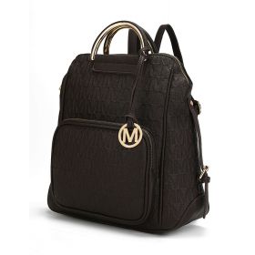 MKF Collection Torra Milan Signature Trendy Backpack by Mia k (Material: Polycarbonate, Color: Chocolate)