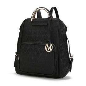 MKF Collection Torra Milan Signature Trendy Backpack by Mia k (Material: Polycarbonate, Color: Black)