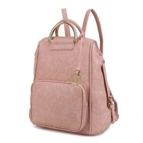 MKF Collection Torra Milan Signature Trendy Backpack by Mia k (Material: Polycarbonate, Color: Rose Pink)