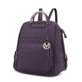 MKF Collection Torra Milan Signature Trendy Backpack by Mia k (Material: Polycarbonate, Color: Purple)