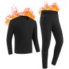 Men Heated Underwear Set Thermal Long Shirt Pants Electric Heating Long Johns Heated Top Pants Set with 28 Heating Zones 3 Heating Modes