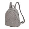 MKF Collection Hayden Quilted Vegan Leather with Studs Women Backpack by Mia K