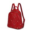 MKF Collection Hayden Quilted Vegan Leather with Studs Women Backpack by Mia K