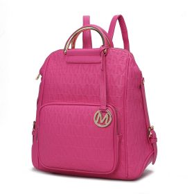 MKF Collection Torra Milan Signature Trendy Backpack by Mia k (Material: Polycarbonate, Color: Fuchsia)