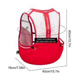 Hydration Backpack 2.5l Hydration Pack Water Backpack Trail Running Backpack Lightweight Hydration Vest For Running Climbing (Color: Red)