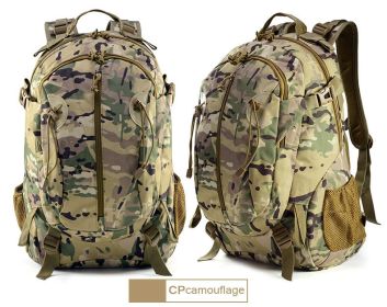 Outdoor Camouflage Backpacks Men's New Oxford Large Capacity Sports Cloth Waterproof Bag Tactical Backpack (Color: CP)