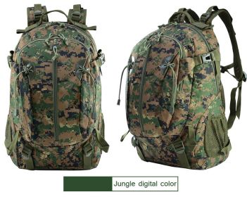 Outdoor Camouflage Backpacks Men's New Oxford Large Capacity Sports Cloth Waterproof Bag Tactical Backpack (Color: jungle digital)