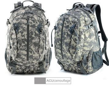 Outdoor Camouflage Backpacks Men's New Oxford Large Capacity Sports Cloth Waterproof Bag Tactical Backpack (Color: ACU)