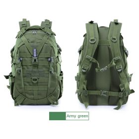 Multifunctional Hiking Camping Backpack Men's 900D Camouflage Brigade CyclingOutdoor Mountaineering Tactical Sports Bag Backpack (Color: C3 Green)