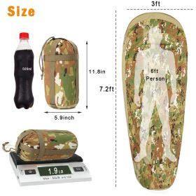 Bivy Cover Velvet Sack Military Modular Sleeping System Outdoor Camping Supplies Waterproof Outer Shell Multicam Sleeping Bag (Color: OCP)