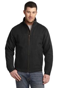 CornerStone Washed Duck Cloth Flannel-Lined Work Jacket CSJ40 (Color: Black)