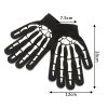 Halloween Supplies Luminous Gloves for Winter Hand Warmer Non Slip Horror Hand Bone Skull Grimace Mitten Unisex Keep Warm Gloves