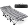 Folding Camping Cot for Adults Portable Outdoor Bed Heavy Duty Sleeping Cots for Camp with Pillow and Carry Bag