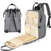 Sunveno Stylish Upgrade Diaper Bag Backpack Multifunction Travel BackPack Maternity Baby Changing Bags 20L Large Capacity