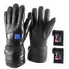 Electric Warm Heated Gloves 4000mA Battery Powered Heat Gloves Winter Sport Heated Gloves for Climbing Skiing Men Women Glove