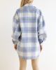 Women's Plaid Flannel Coat Woolen Thick Jacket