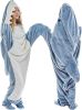 Shark Blanket Hoodie Onesie Adult & Kid, Wearable Shark Blanket, Shark Sleeping Bag, Soft Cozy Shark Onesie Costume