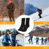 3 Pairs Men Warm Wool Socks Soft Cozy Winter Thermal Socks For Men Thick Heat-Trapping Moisture Wicking Socks