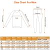 Men Heated Underwear Set Thermal Long Shirt Pants Electric Heating Long Johns Heated Top Pants Set with 28 Heating Zones 3 Heating Modes