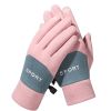 Winter Gloves Men Women Touch Screen Glove Anti-Slip Windproof Waterproof Texting Gloves for Running Cycling