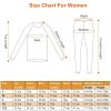 Women Heated Underwear Set Thermal Long Shirt Pants Electric Heating Long Johns Heated Top Pants Set with 28 Heating Zones 3 Heating Modes